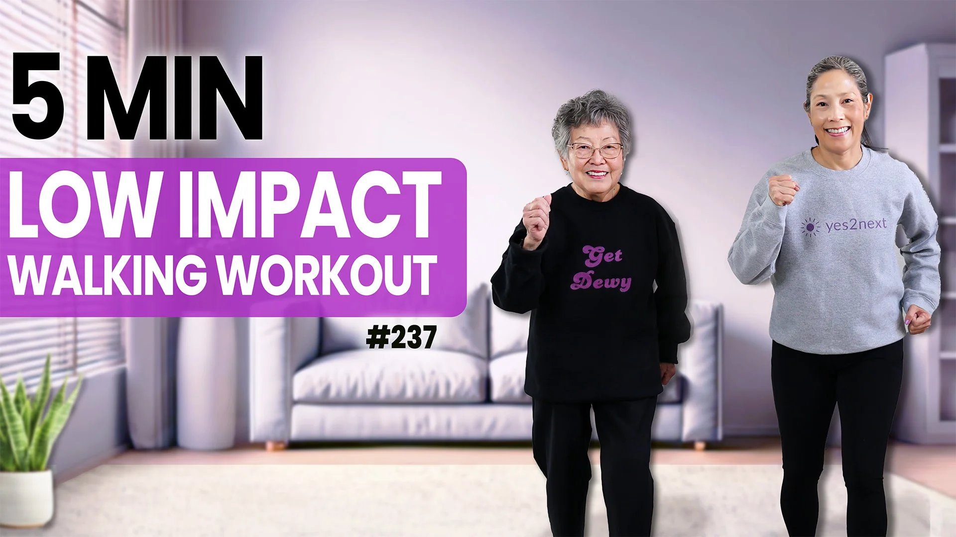 5 Minute Energizing Walking Workout yes2next